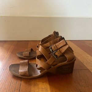 Madewell Brown Strappy Women's Heeled Sandals
